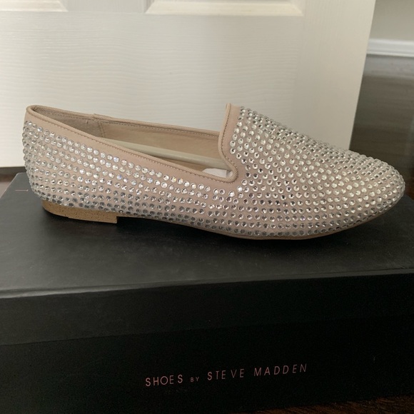 steve madden rhinestone loafers